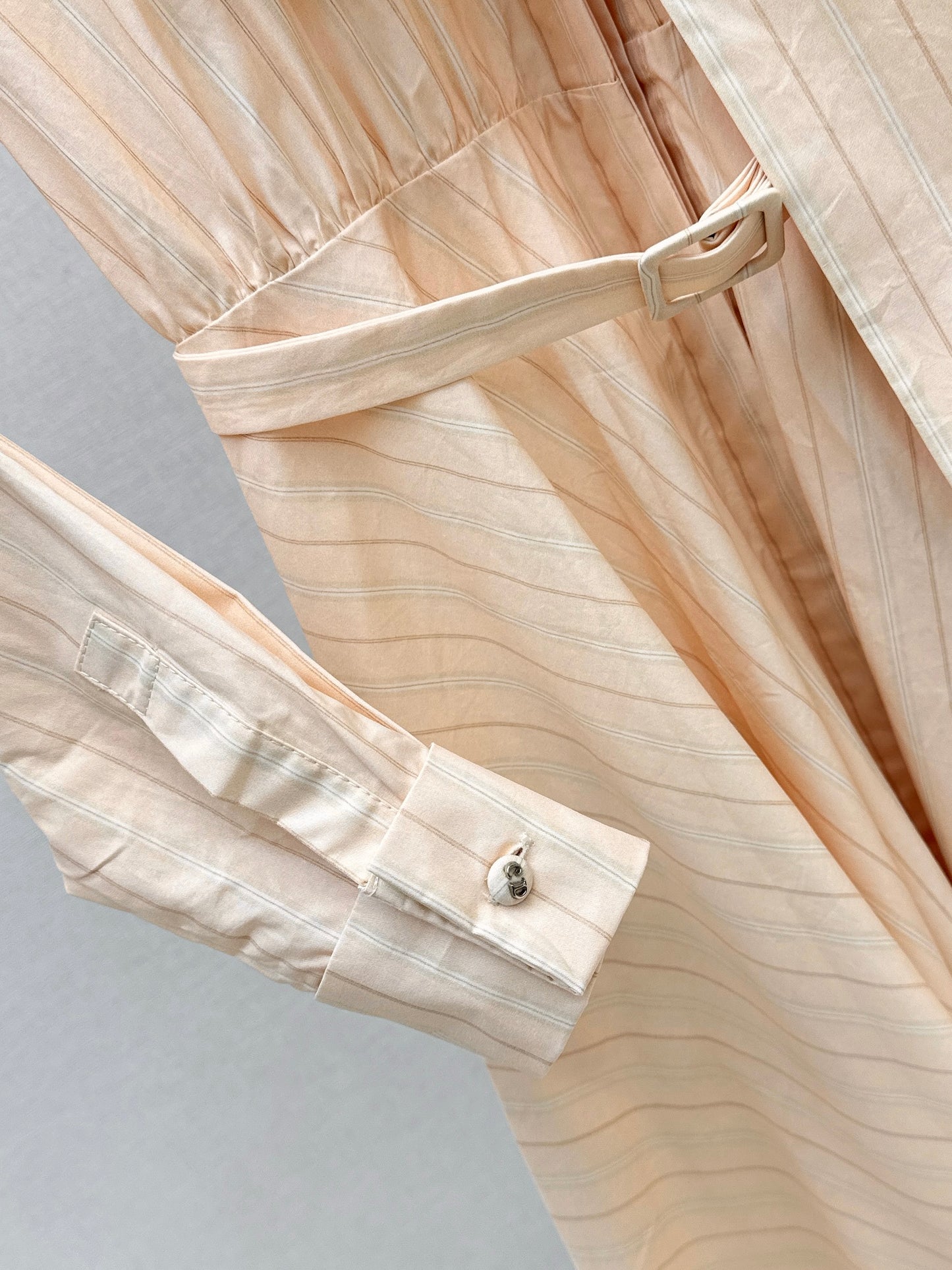 26ss Striped Ribbon Dress