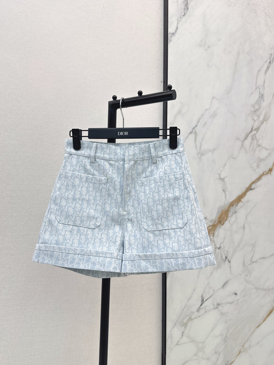 26ss Logo jacquard high-waisted shorts