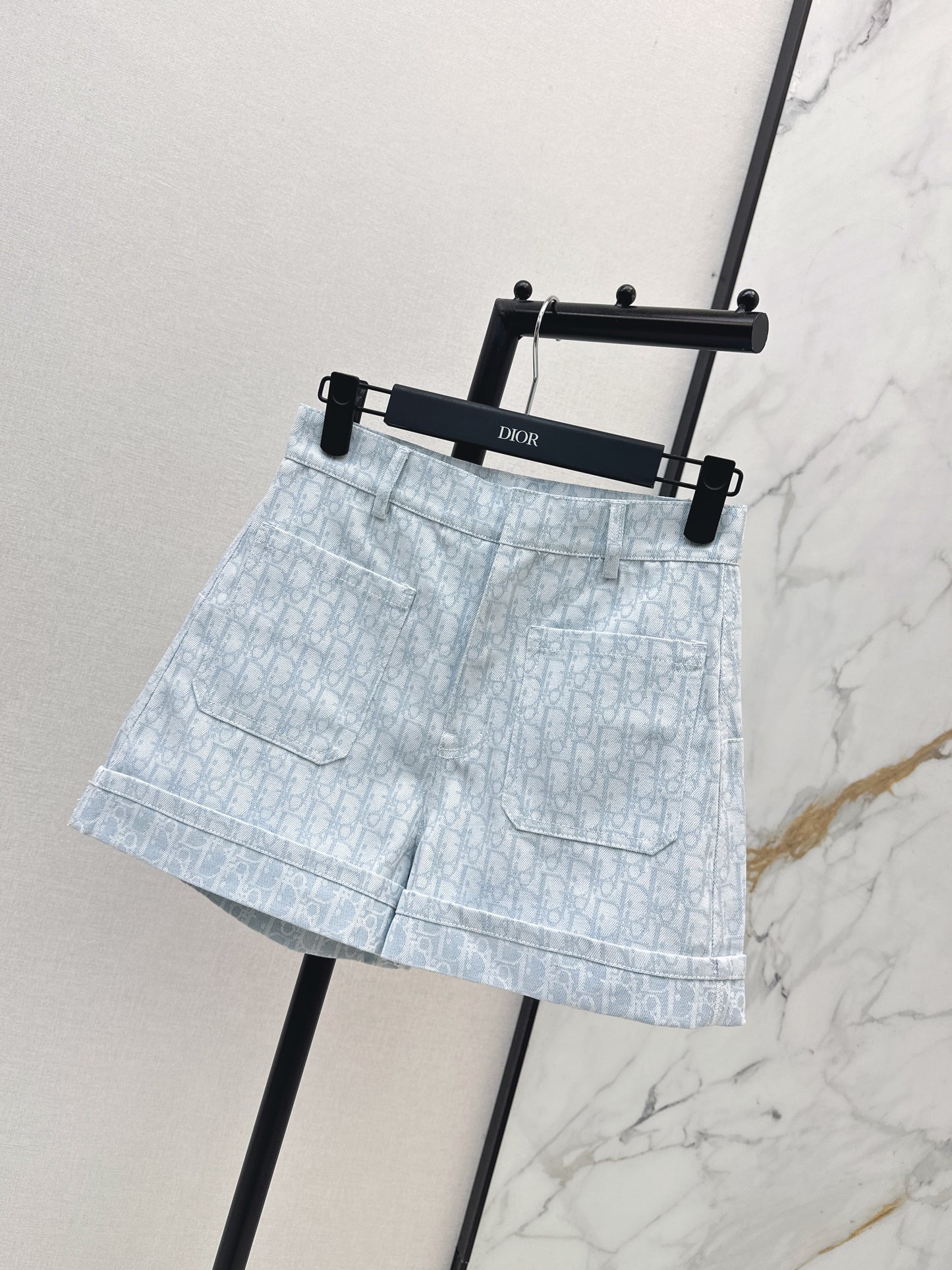 26ss Logo jacquard high-waisted shorts