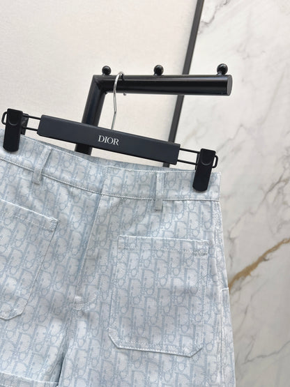 26ss Logo jacquard high-waisted shorts
