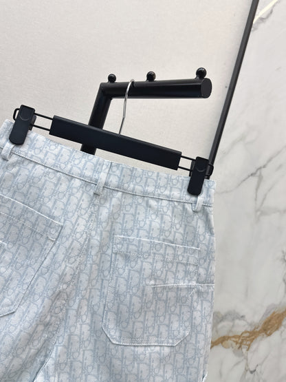 26ss Logo jacquard high-waisted shorts