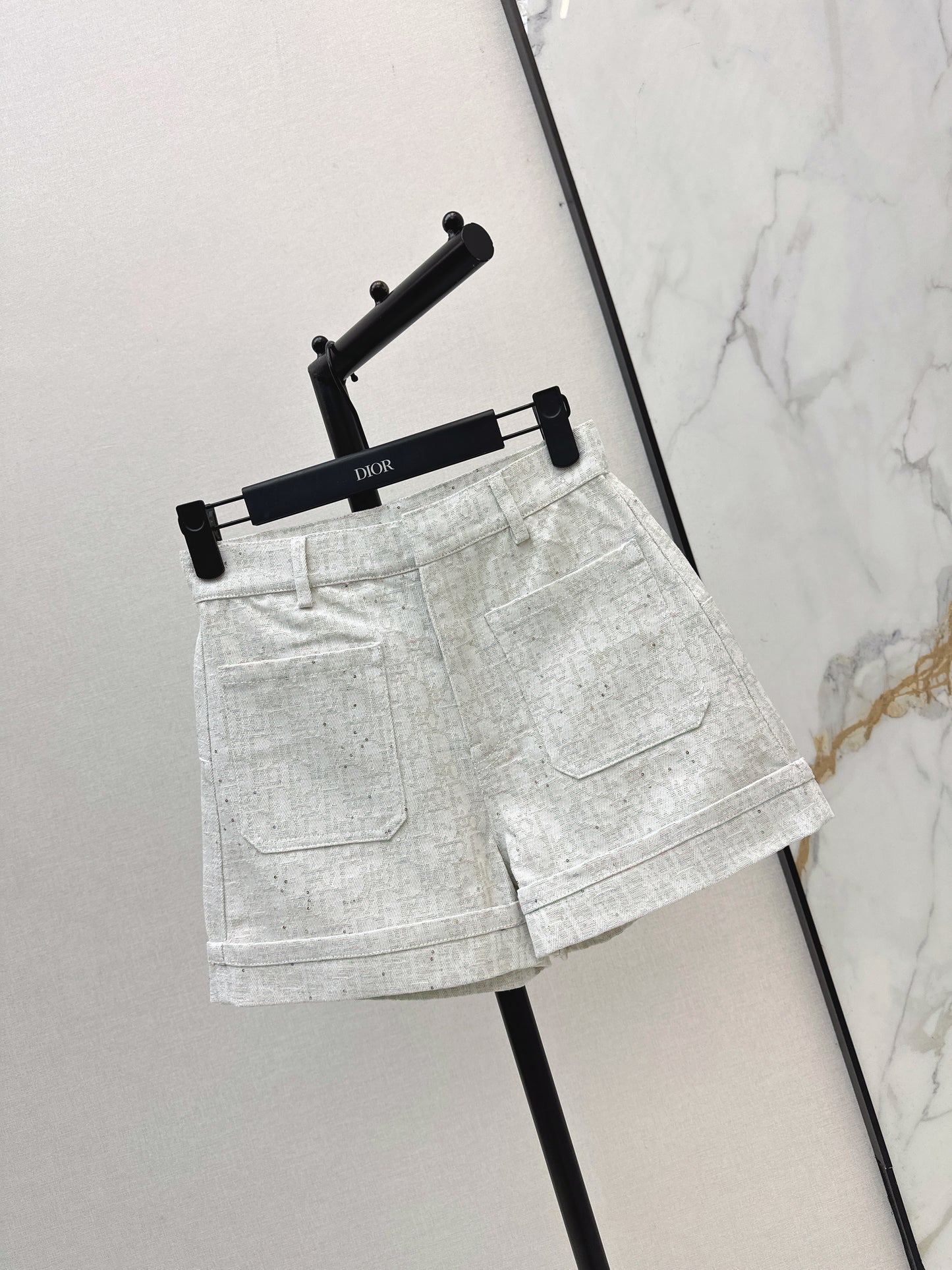 26ss Logo jacquard high-waisted shorts