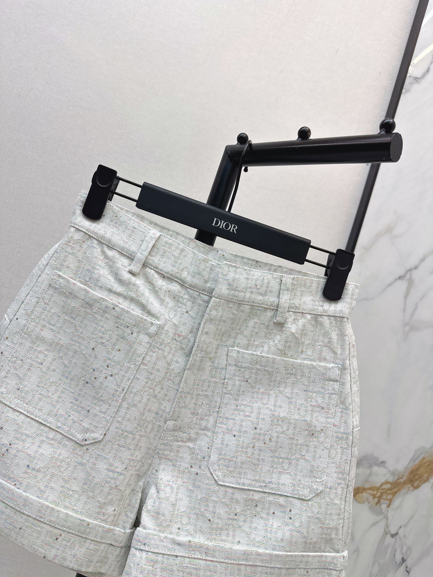 26ss Logo jacquard high-waisted shorts