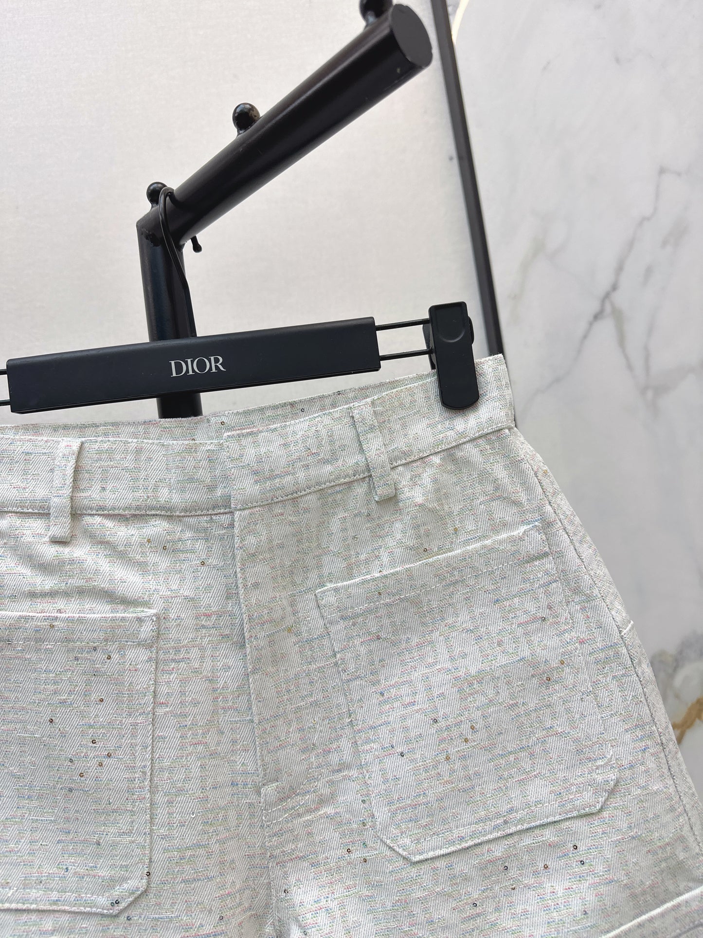 26ss Logo jacquard high-waisted shorts