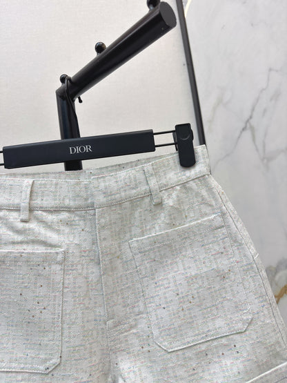 26ss Logo jacquard high-waisted shorts