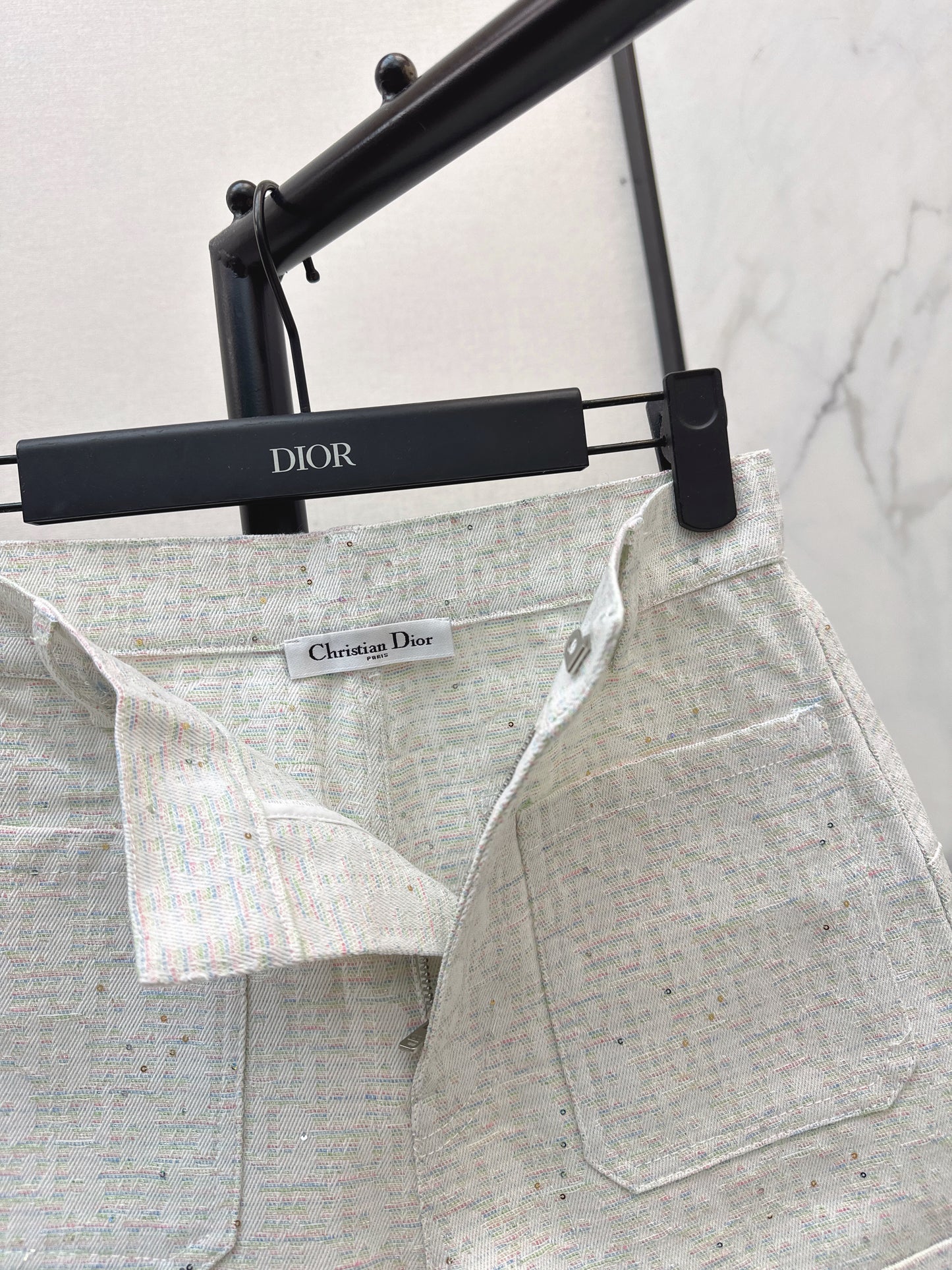 26ss Logo jacquard high-waisted shorts