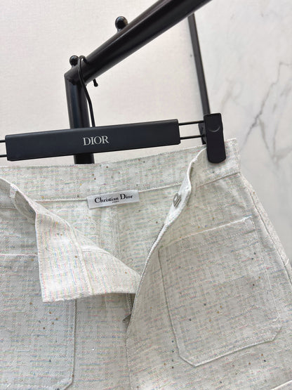 26ss Logo jacquard high-waisted shorts