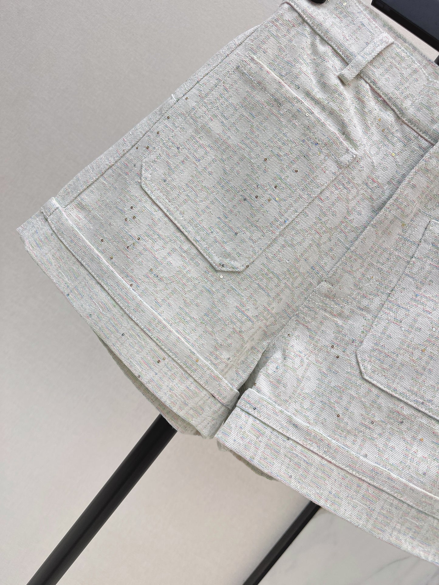 26ss Logo jacquard high-waisted shorts