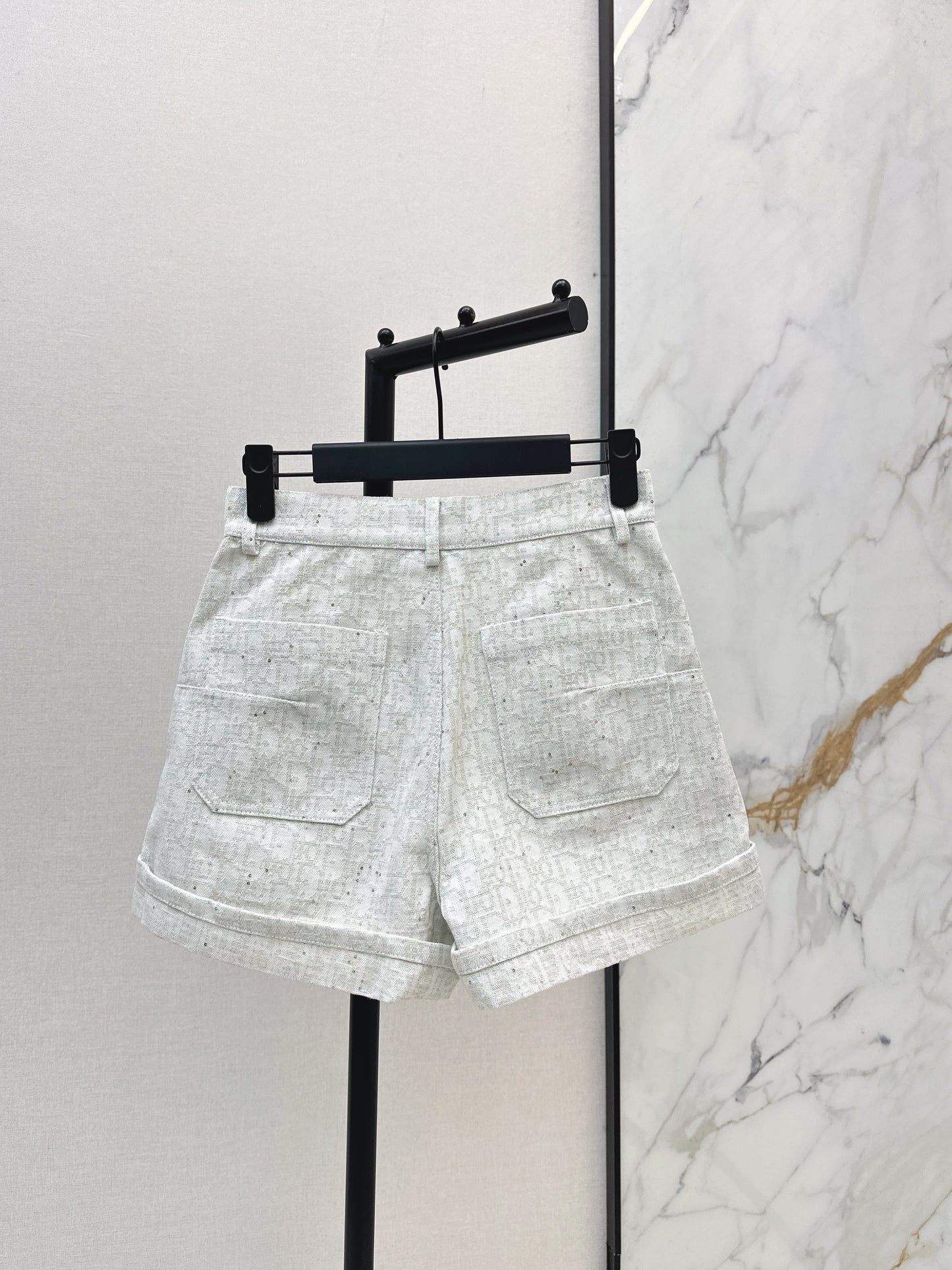 26ss Logo jacquard high-waisted shorts