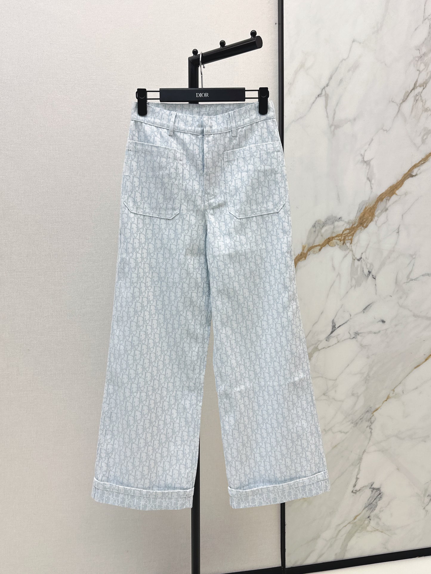 26ss Logo jacquard trousers
