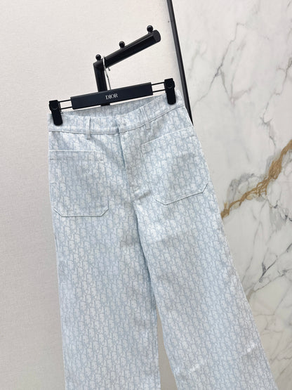26ss Logo jacquard trousers