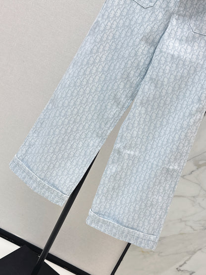 26ss Logo jacquard trousers