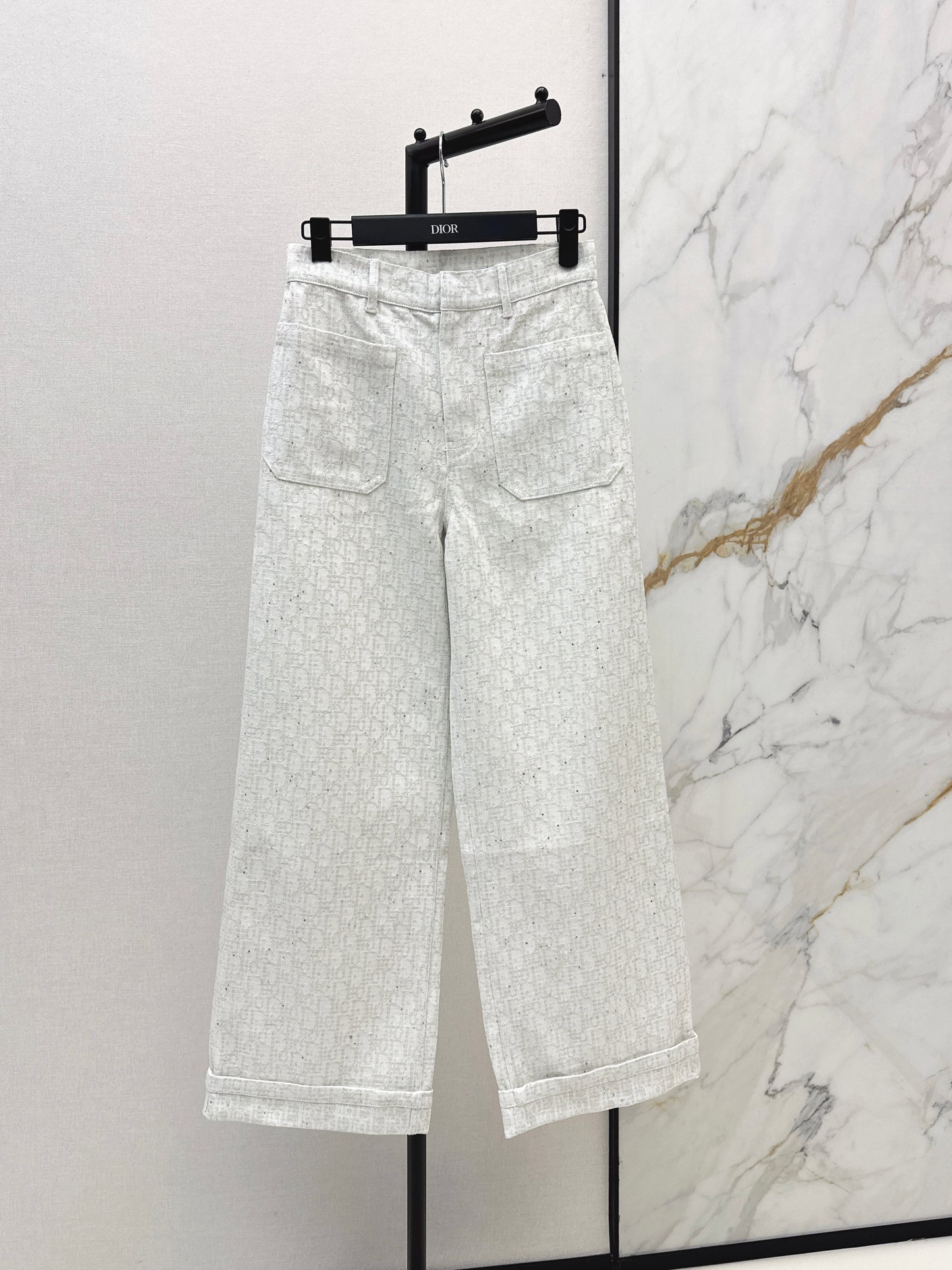 26ss Logo jacquard trousers