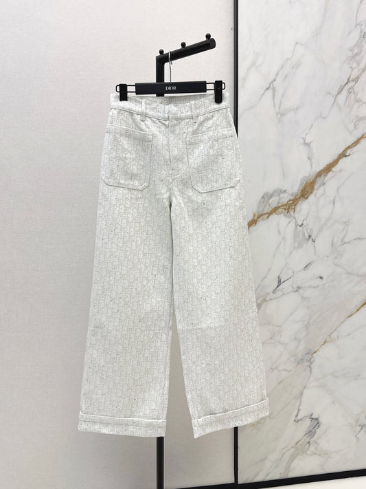 26ss Logo jacquard trousers