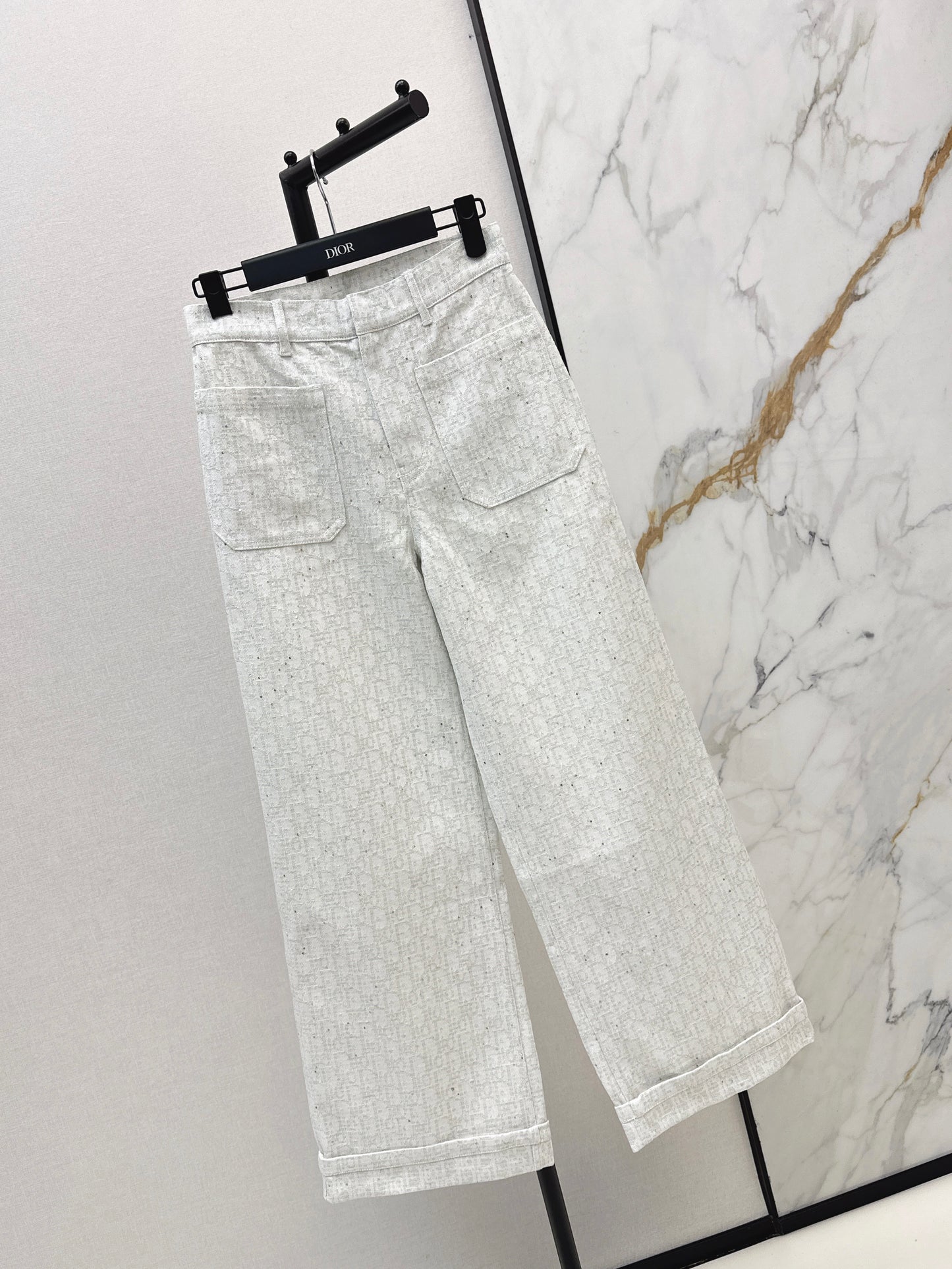 26ss Logo jacquard trousers