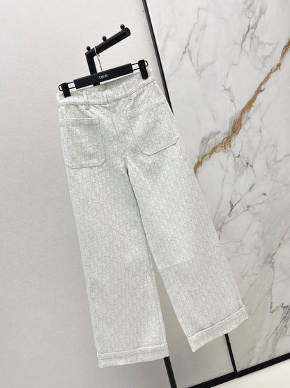 26ss Logo jacquard trousers
