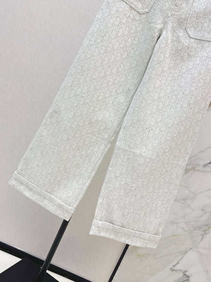 26ss Logo jacquard trousers