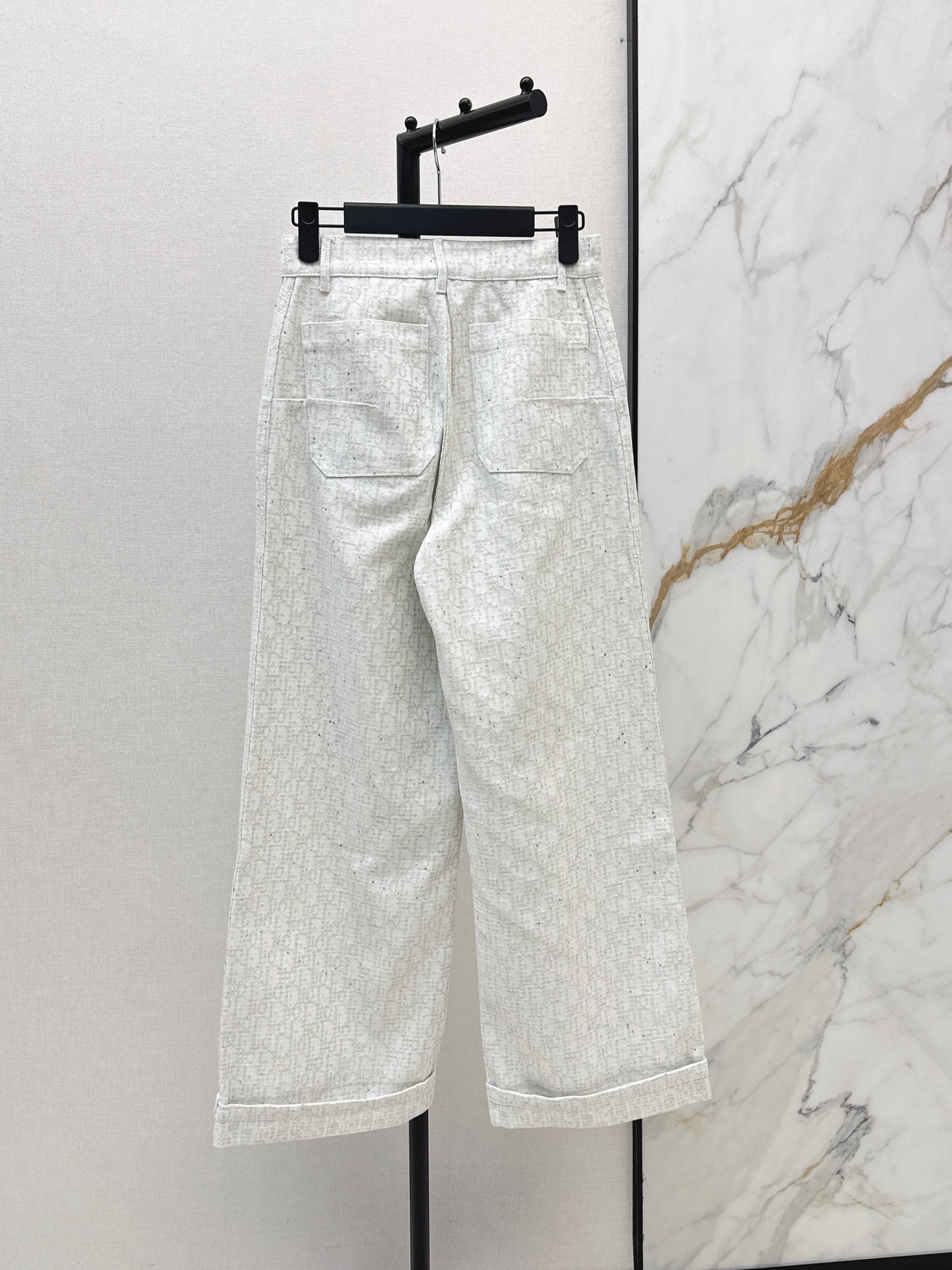 26ss Logo jacquard trousers