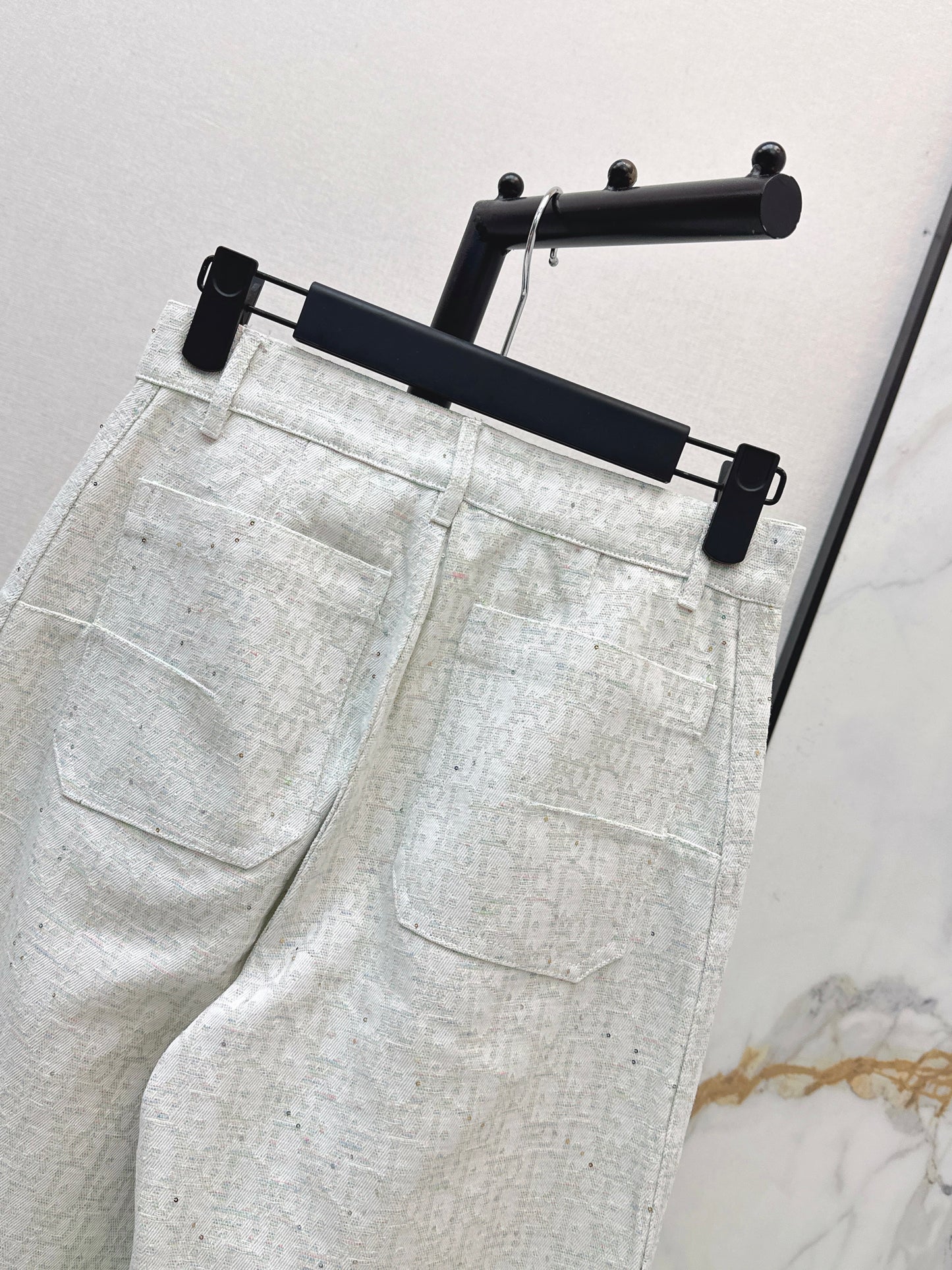26ss Logo jacquard trousers