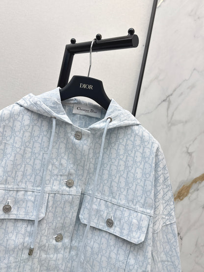 26ss Logo Denim Hooded Jacket