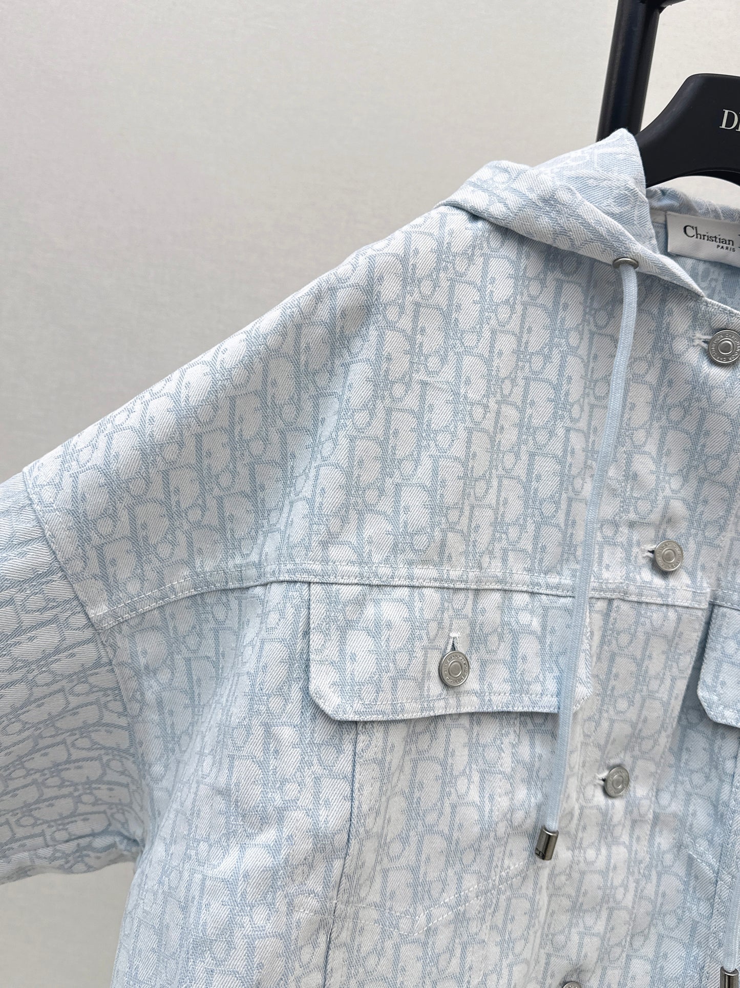 26ss Logo Denim Hooded Jacket