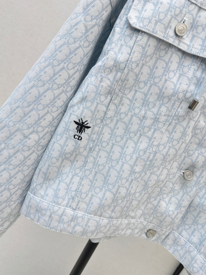 26ss Logo Denim Hooded Jacket