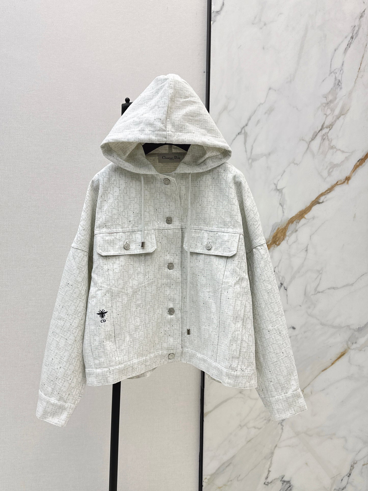 26ss Logo Denim Hooded Jacket