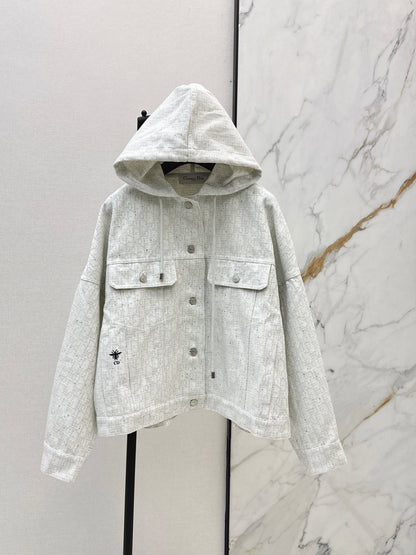 26ss Logo Denim Hooded Jacket