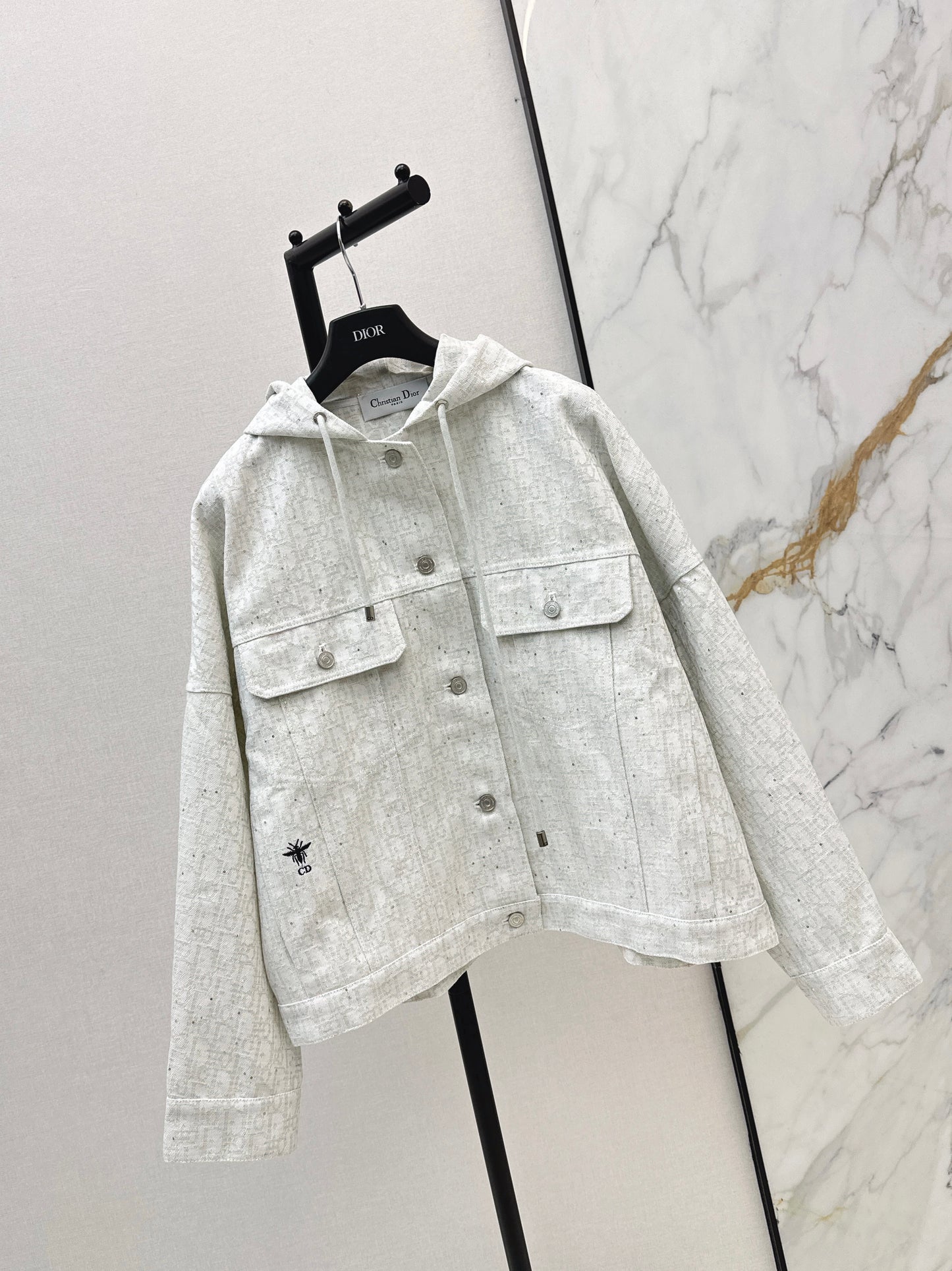 26ss Logo Denim Hooded Jacket