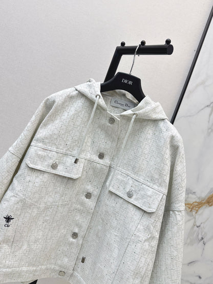 26ss Logo Denim Hooded Jacket