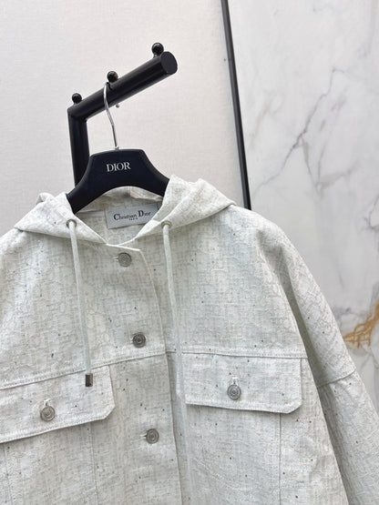 26ss Logo Denim Hooded Jacket