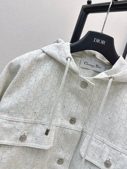 26ss Logo Denim Hooded Jacket