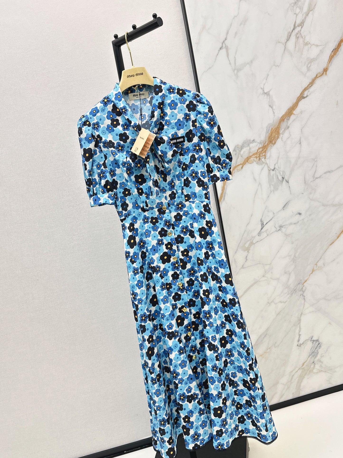 26ss Printed Long Dress