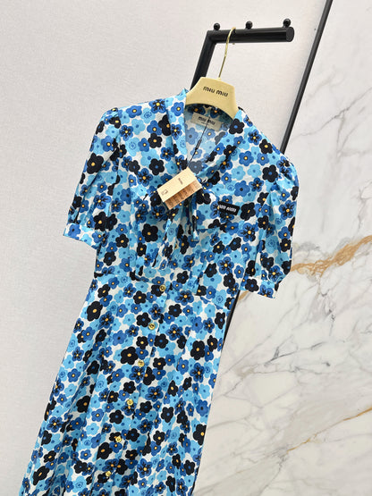 26ss Printed Long Dress