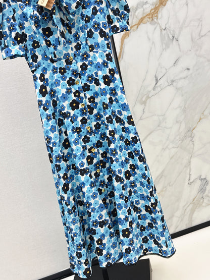 26ss Printed Long Dress