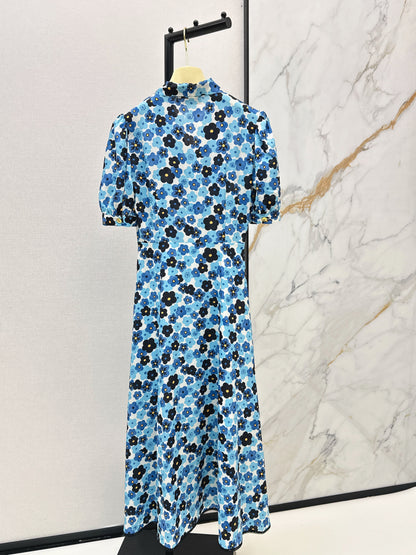 26ss Printed Long Dress