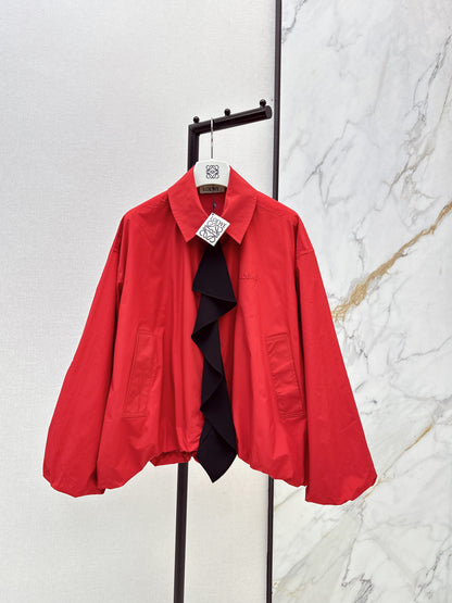 26ss Ribbon-collar jacket