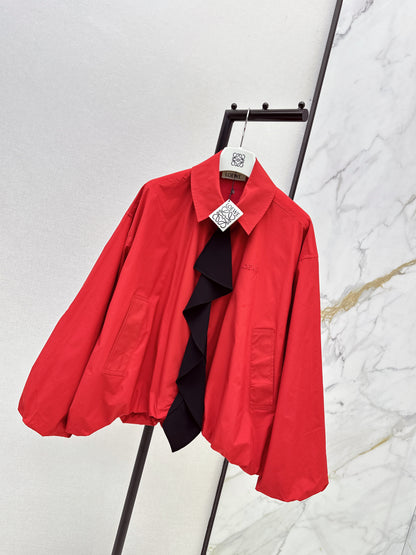 26ss Ribbon-collar jacket