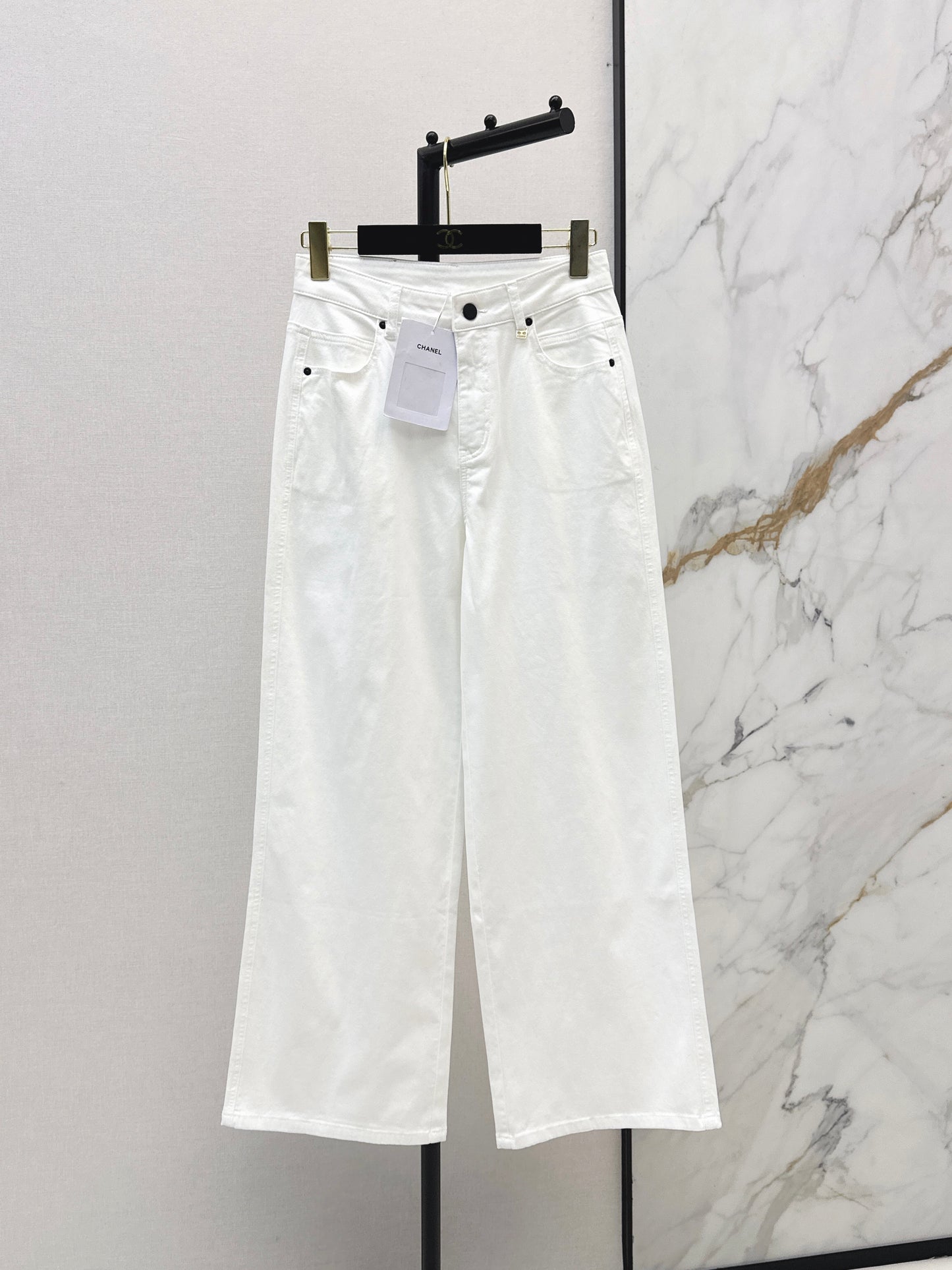 26ss High-waisted wide-leg jeans