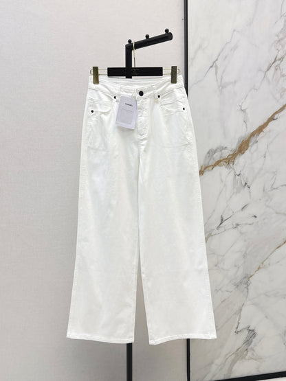 26ss High-waisted wide-leg jeans