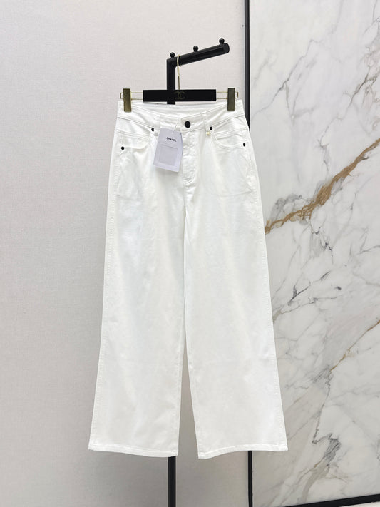 26ss High-waisted wide-leg jeans