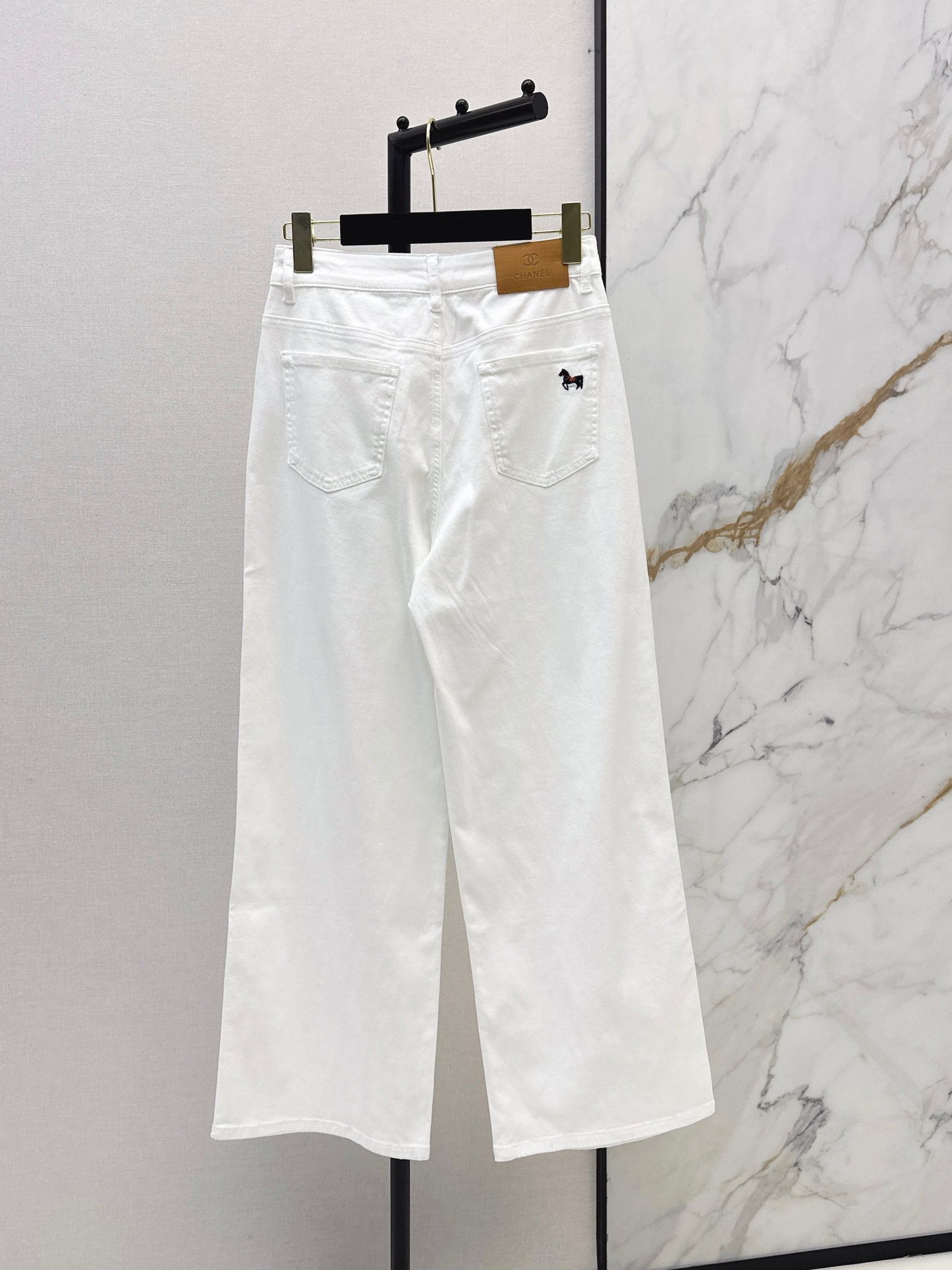 26ss High-waisted wide-leg jeans