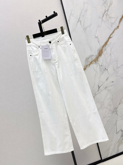 26ss High-waisted wide-leg jeans