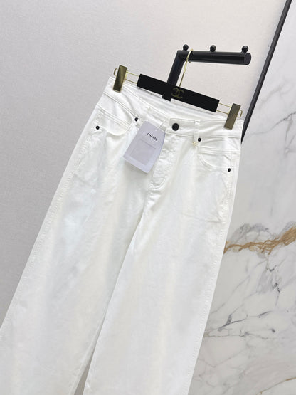 26ss High-waisted wide-leg jeans