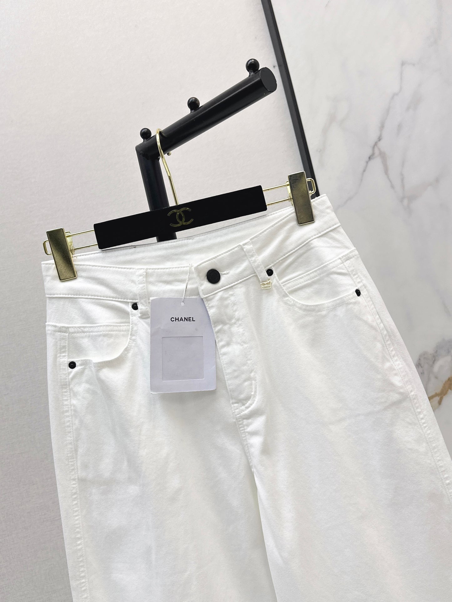 26ss High-waisted wide-leg jeans