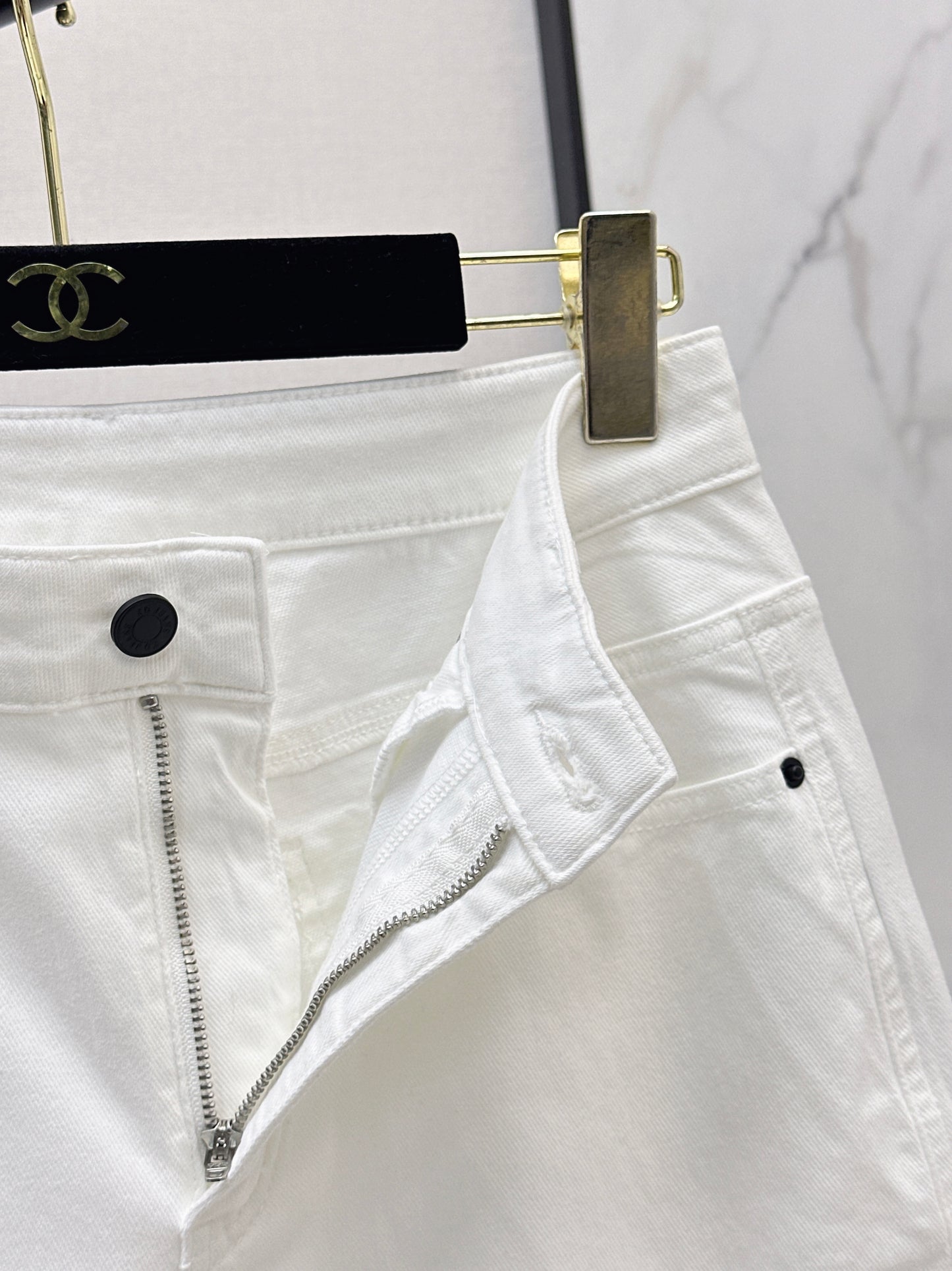 26ss High-waisted wide-leg jeans