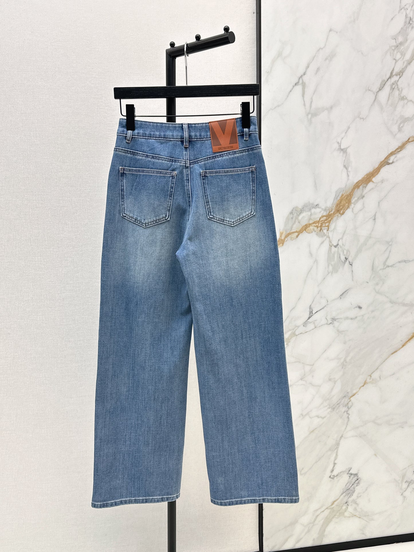 26ss High-waisted wide-leg jeans