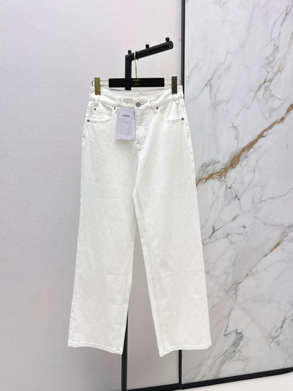26ss High-waisted wide-leg jeans
