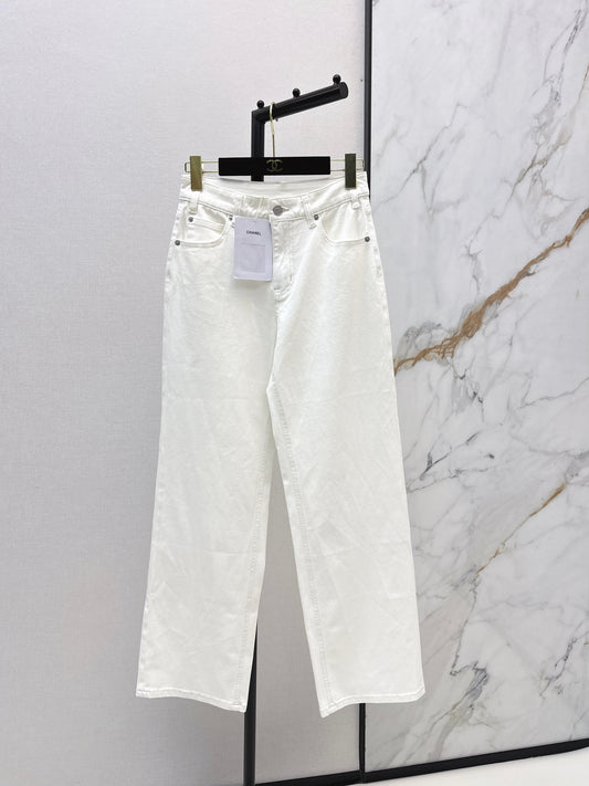 26ss High-waisted wide-leg jeans