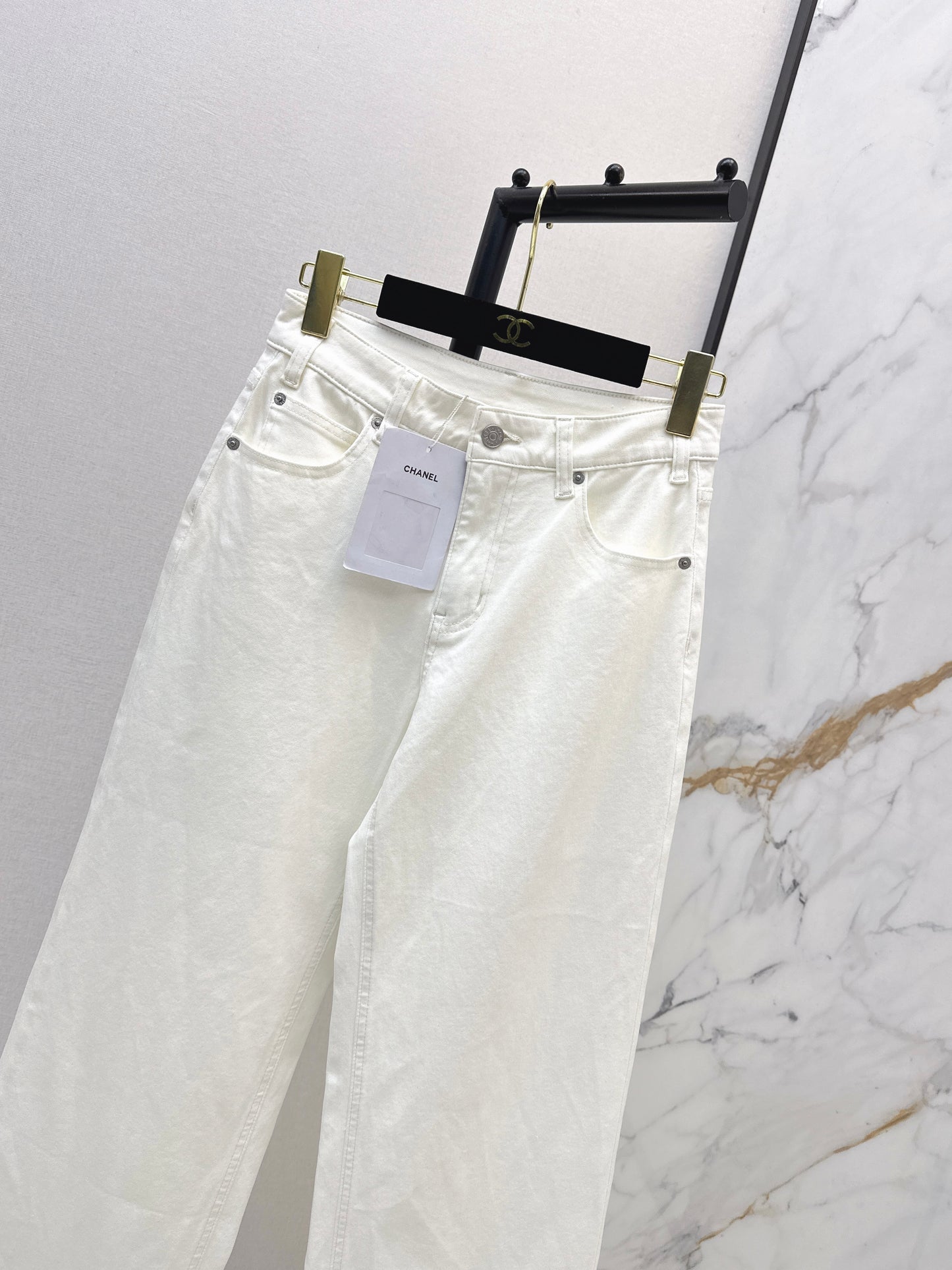26ss High-waisted wide-leg jeans